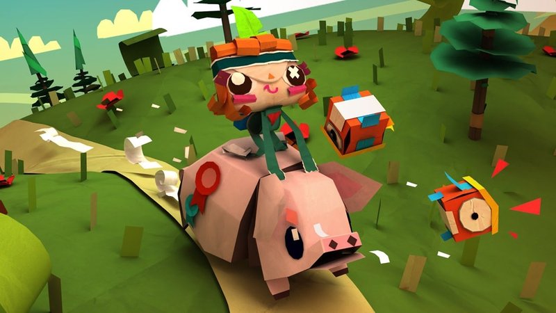 Tearaway Unfolded explora muito bem os recursos do PS4, principalmente o DualShock 4.