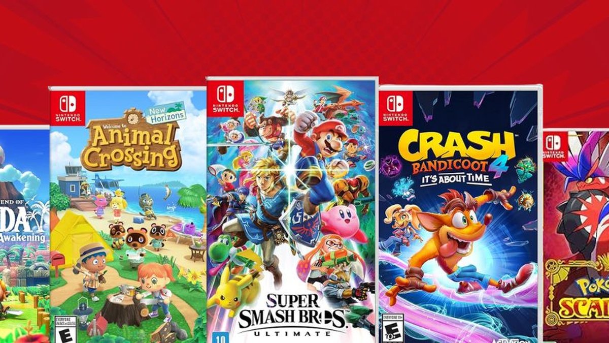 Jogos Nintendo Switch Super Mario Pokemon Shield Zelda