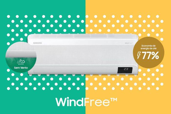 O modo Wind Free é um dos atrativos da Samsung.