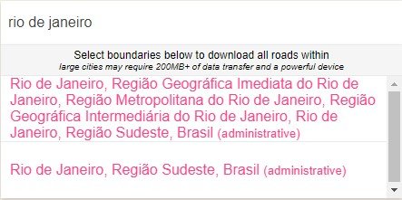 Por mais que pareça confuso, é preciso clicar no nome da cidade desejada