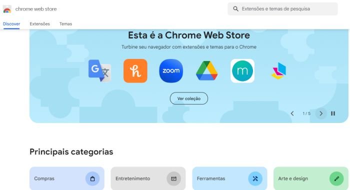 A nova versão da loja de extensões do Chrome já foi liberada para todos os usuários.