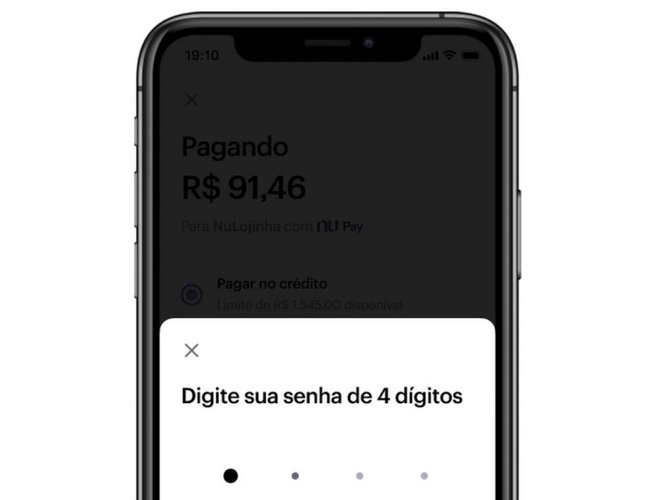 O pagamento com NuPay é feito no app do banco digital.