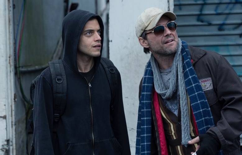 Rami Malek e Christian Slater em Mr. Robot.