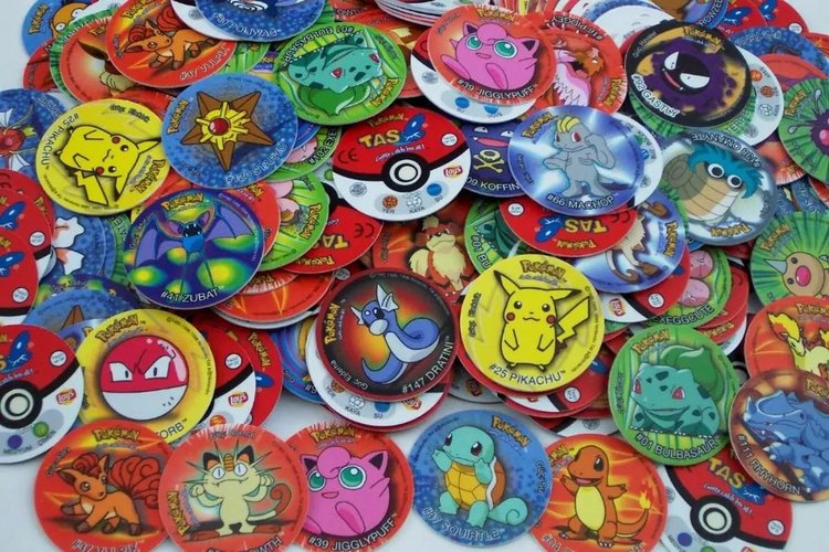 Tazos de Pokémon também marcaram bastante crianças e adolescentes.