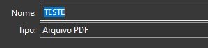 É preciso dar um nome para o ser arquivo PDF a ser criado.