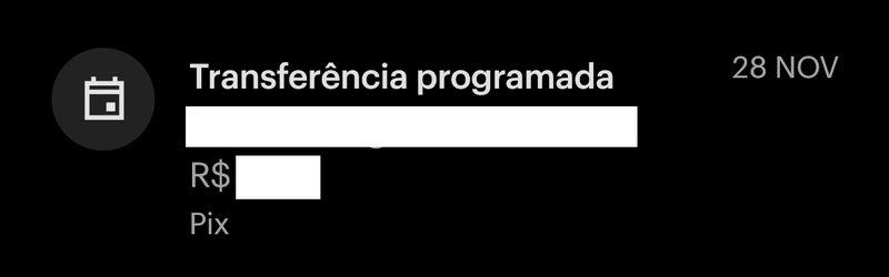 Você pode procurar o Pix agendado pela data, ou pelo campo de pesquisa