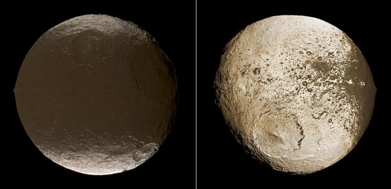 A NASA afirma que Jápeto é o satélite natural com uma um dos melhores pontos para visualizar os anéis de Saturno, por conta da sua órbita distante e inclinada.