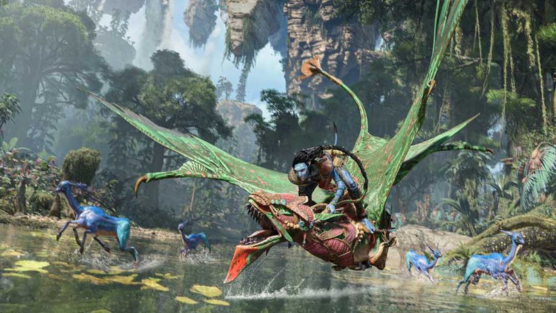 No novo jogo de Avatar, você pode domar seu próprio Ikran. (Fonte: Ubisoft/Reprodução)