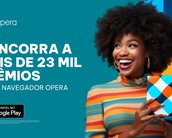 Opera sorteia prêmios no Brasil como corridas de Uber e vouchers do iFood