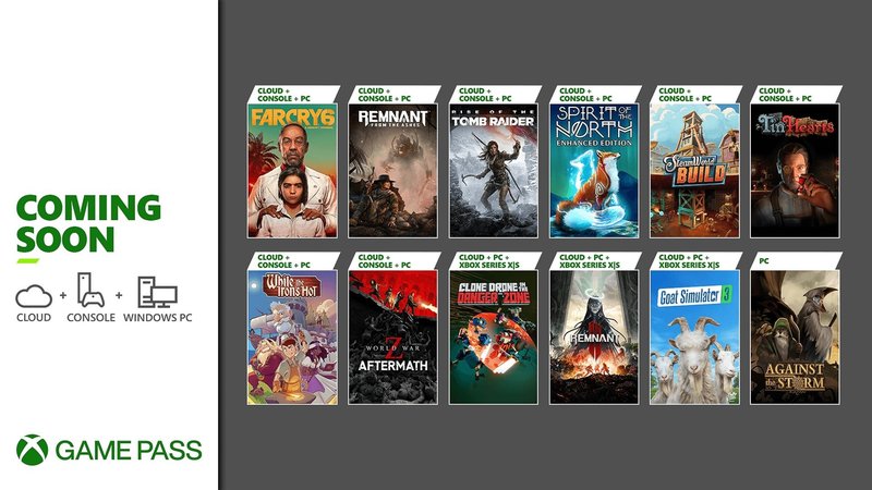 Jogos que chegam em dezembro de 2023 ao Game Pass.