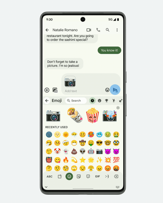 O Emoji Kitchen ganhou novas combinações no Gboard.