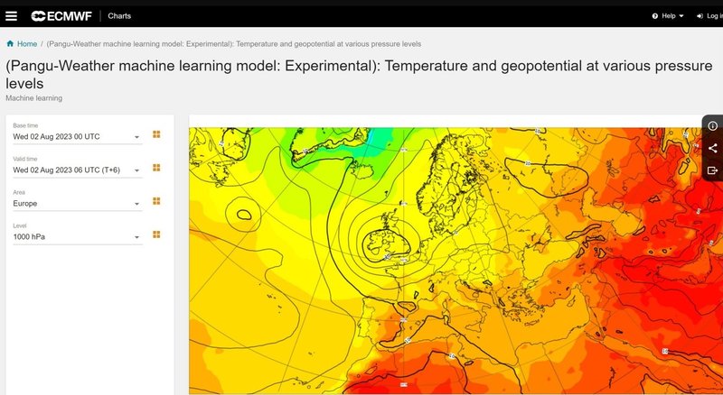 O modelo Pangu Weather ajudando na geração de informações climáticas.