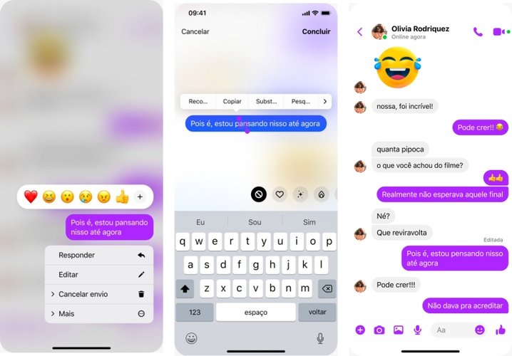 O Messenger finalmente permite editar mensagens enviadas.