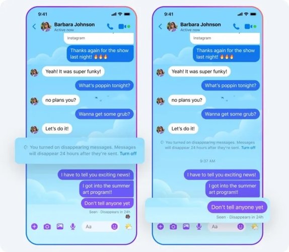 As mensagens temporárias do Messenger agora duram 24h.