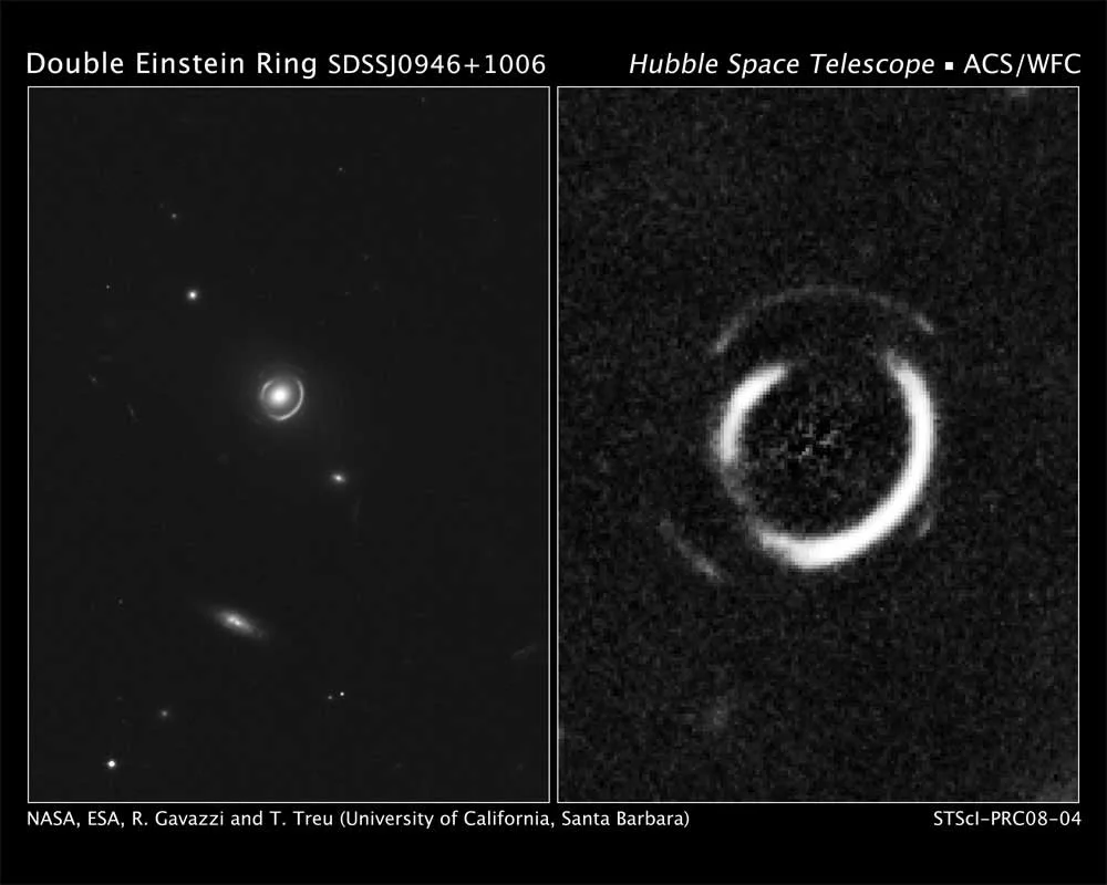 Sistema de lentes gravitacionais da galáxia SDSSJ0946+1006.