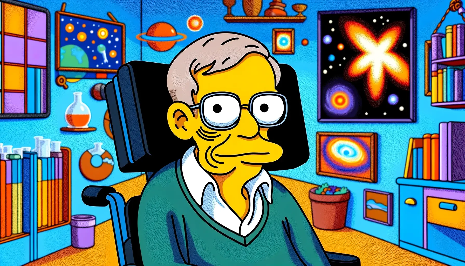 O físico teórico Stephen Hawking fez realmente quatro "participações" na série.