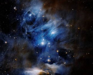 Imagem composta do Hubble do complexo de nuvens Chamaeleon I.