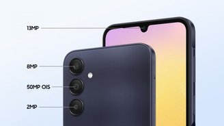 The Galaxy A25 has three camera sensors on the back;  The main sensor is 50 MP with optical stabilization.