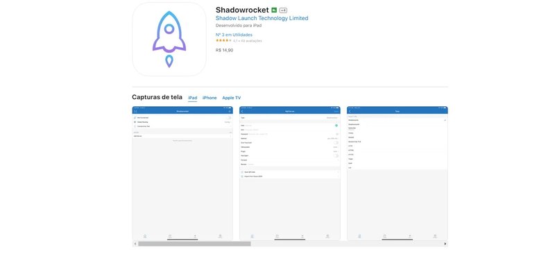Shadowrocket foi o app pago mais baixado da App Store em 2023
