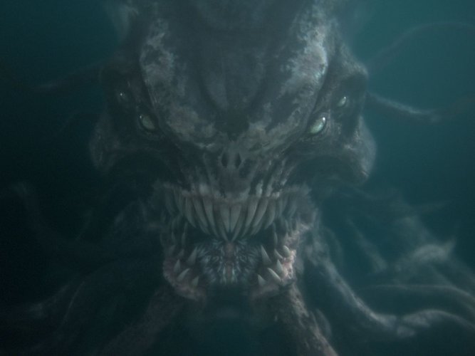 Behemoth, o grande monstro de Underwater, tem inspiração lovecraftiana.