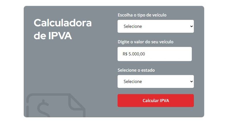 No site Dok Despachante além da calculadora de IPVA, há também consultorias referentes a licenciamento de veículos
