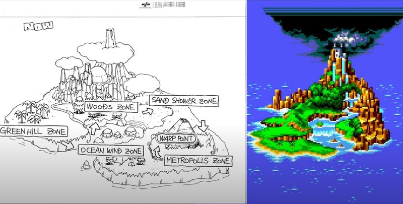 Mapas de Sonic 2 foram recriados com ajuda de documentos de design