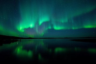 Auroras são um efeito benéfico de uma tempestade geomagnética.