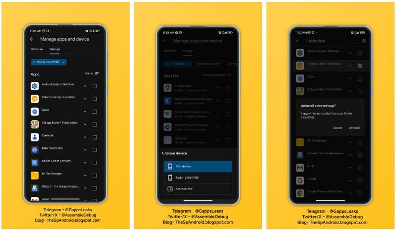 A desinstalação remota de apps pela Google Play Store.