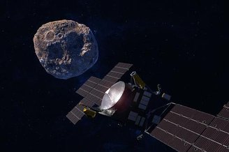 La sonda Psyche viaja hacia el asteroide del mismo nombre. 