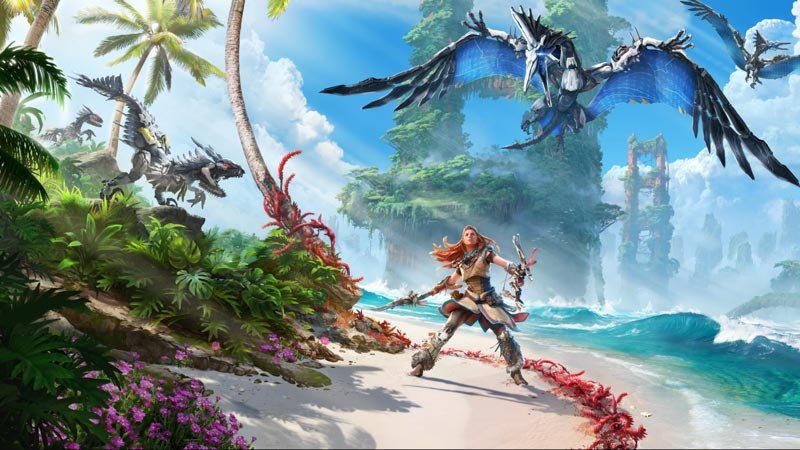A mídia física de Horizon Forbidden West para PS4 está em promoção na Amazon.