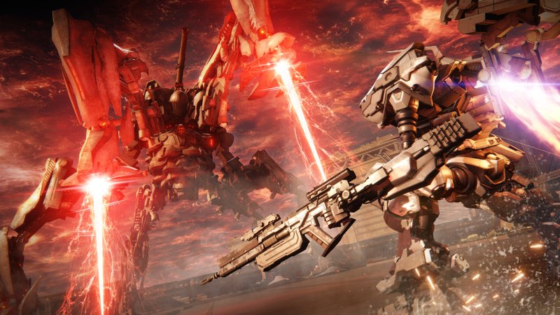 Armored Core 6: Fires of Rubicon não é bem um soulslike, mas é produzido pela From Software e traz elementos parecidos com o gênero