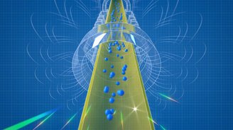 Trajetória dos anti-hidrogênios nas câmaras do CERN.