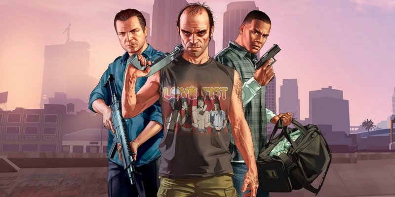 GTA 5 foi o primeiro jogo da séria a ter múltiplos protagonistas.