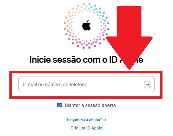 É preciso informar seu e-mail e senha de login da conta Apple do aparelho a ser formatado