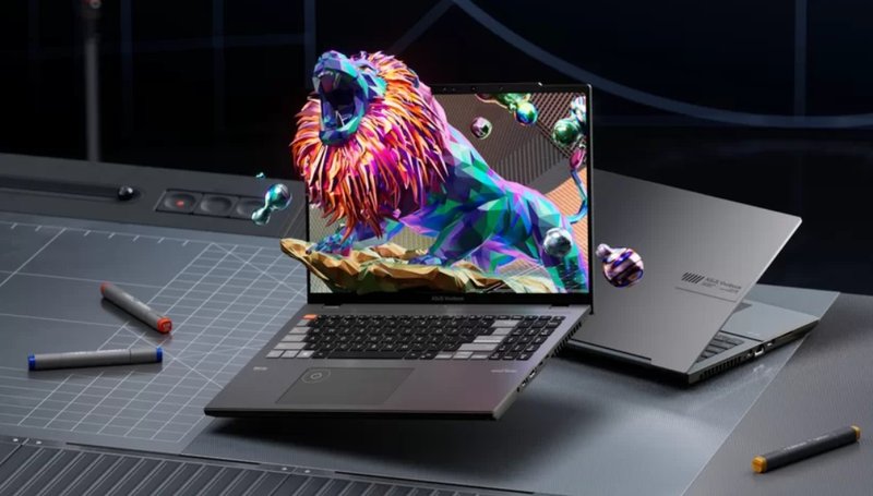 O notebook com tela 3D sem óculos apresentado pela ASUS em 2023.