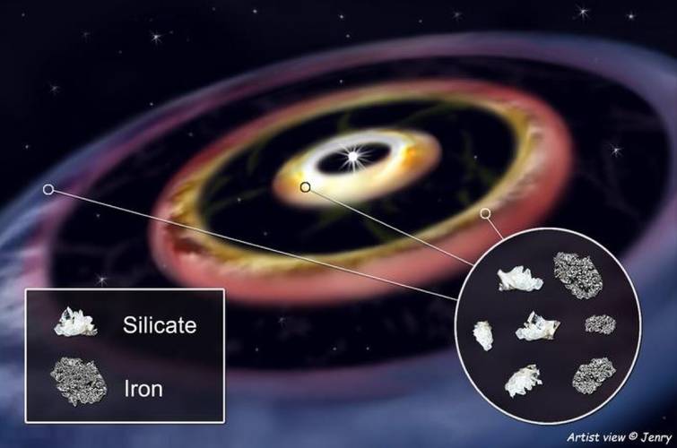 Caso a informação seja confirmada pelos cientistas, seria a primeira vez que a ciência detecta anéis de ferro metálico (imagem) em um disco de formação planetária.