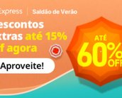 Saldão de Verão AliExpress: produtos com até 60% de desconto, cupons, frete grátis e mais