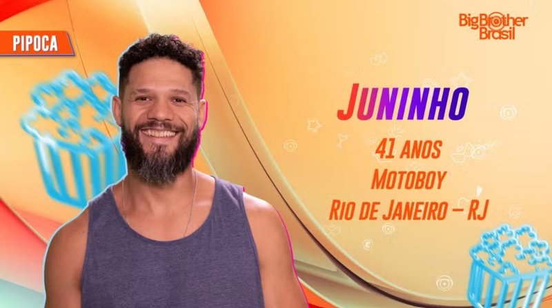 Juninho, brother do grupo pipoca no BBB24