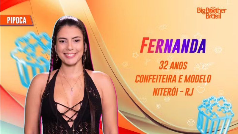 Fernanda, sister do grupo pipoca no BBB24