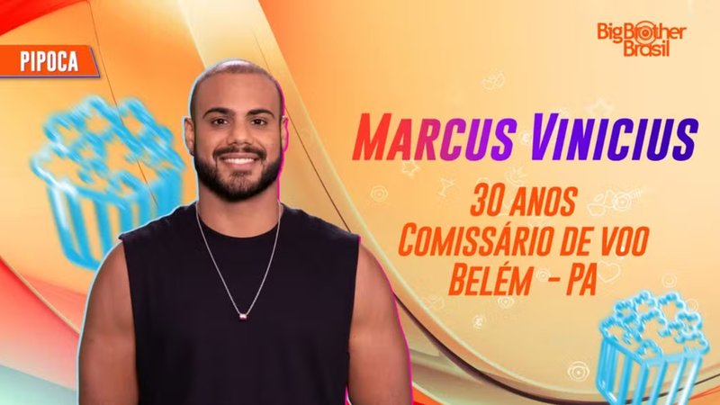 Marcus, brother do grupo pipoca no BBB24