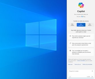 Copilot interface in Windows.