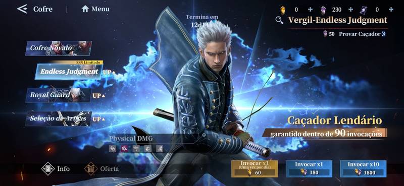Há pacotes que custam até R$ 500 para desbloquear o Vergil em Devil May Cry: Peak of Combat.