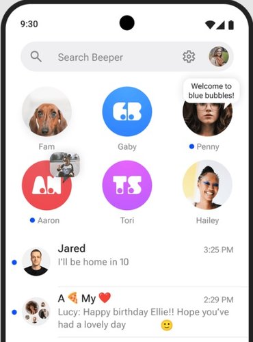 A interface do Beeper Mini é a mesma de um mensageiro comum.