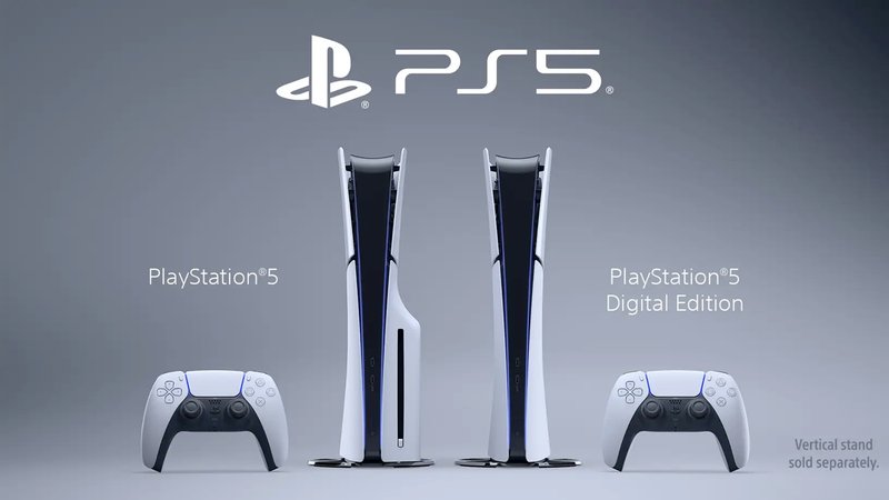 Modelos com leitor e digital do PS5 Slim.