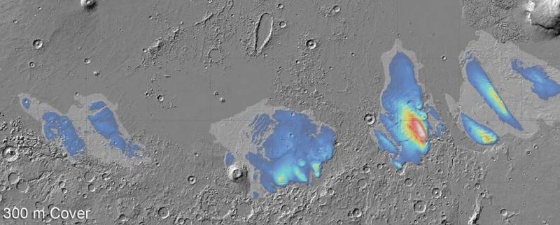 As ‘placas’ de água foram encontradas a centenas de metros abaixo da superfície e os cientistas não sabem qual é sua origem.