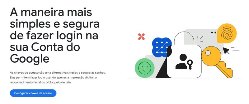 A Google é uma das defensoras das chaves de acesso.