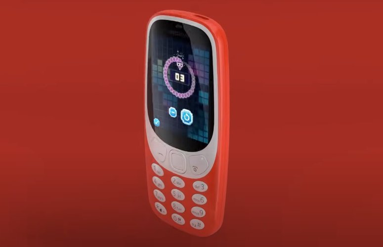 O Nokia 3310 na versão repaginada de 2017.