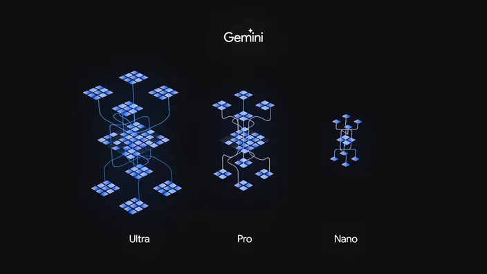 As três variantes do modelo de linguagem Gemini.