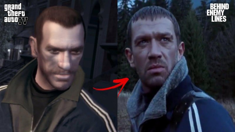 Niko Bellic, o personagem principal de Grand Theft Auto IV (2008), é baseado no personagem de Vladimir Mashkov em Behind Enemy Lines (2001).