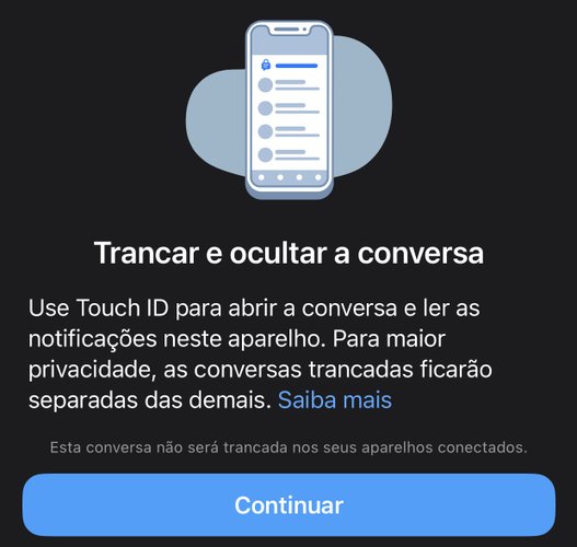 É possível trancar as conversas no WhatsApp